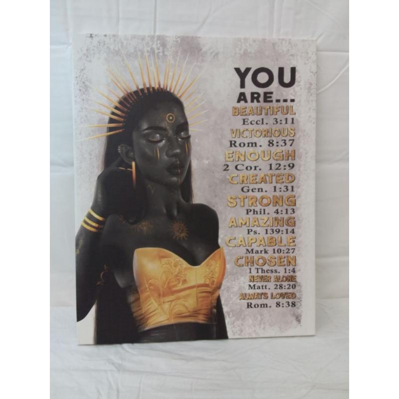 African American canvas wall art 16x20