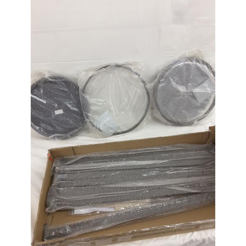 Glitzhome Rustic Round Steel Bar Stool With Elm Wood Top, Set of 2