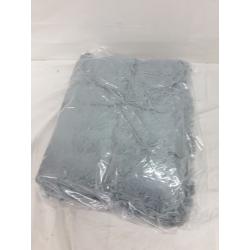 Crestedibis Plush Shaggy Duvet, King/ Light Gray