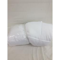 DOWNCOOL White Faux Down Comforter, 96 x 104 Inches, 00% Polyester, color: White