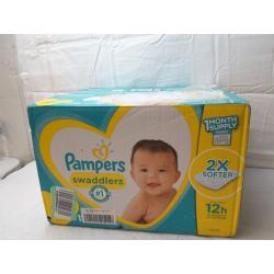 Pampers Swaddlers Size 2  186 count