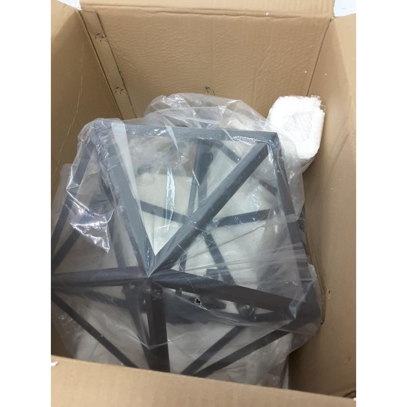 Unique Geometric Iron Chandelier