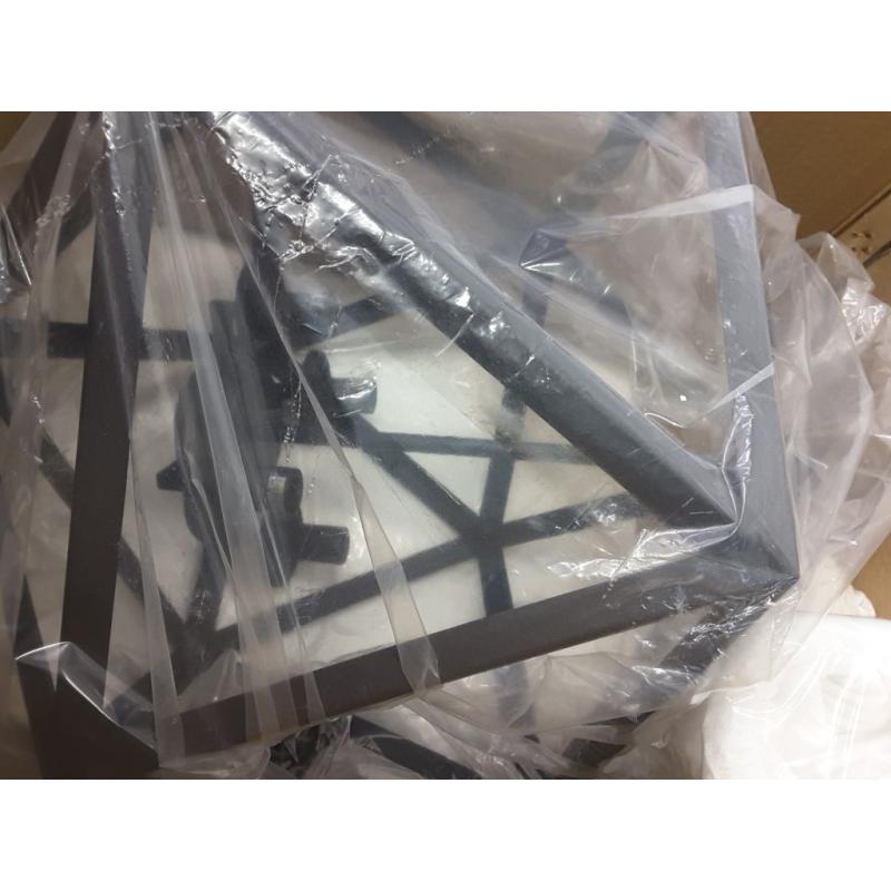 Unique Geometric Iron Chandelier