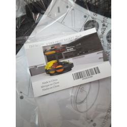 Iberg 2 Tier Fruit Basket Black