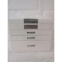 Pavia Extra Large Wooden Jewelry Box With Mirror