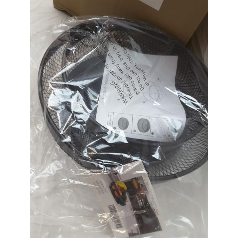 Iberg 2 Tier Fruit Basket Black