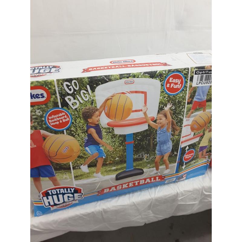 Little Tikes Basketball Inflatable Backboard Hoop And Ball