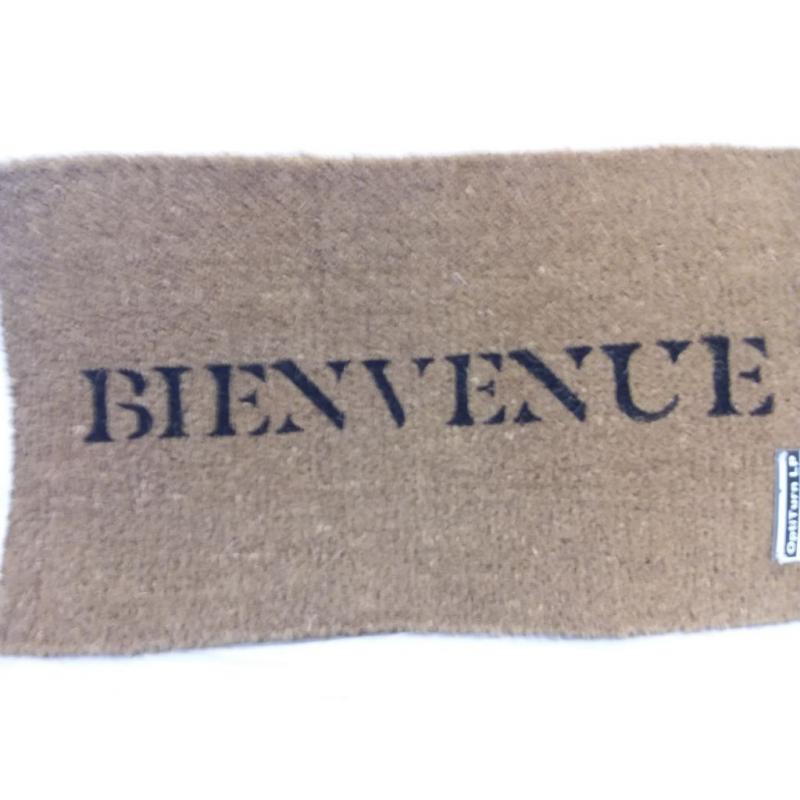 1'6x2'6 Bienvenue Doormat Black - Threshold™ designed with Studio McGee