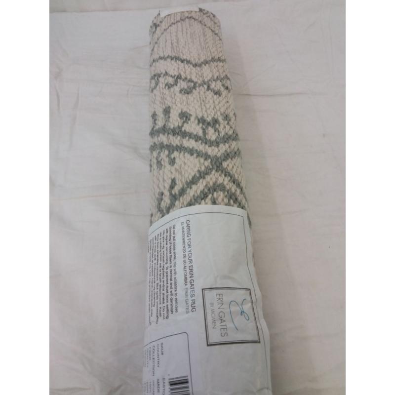 2'X3' Geometric Accent Rug Gray