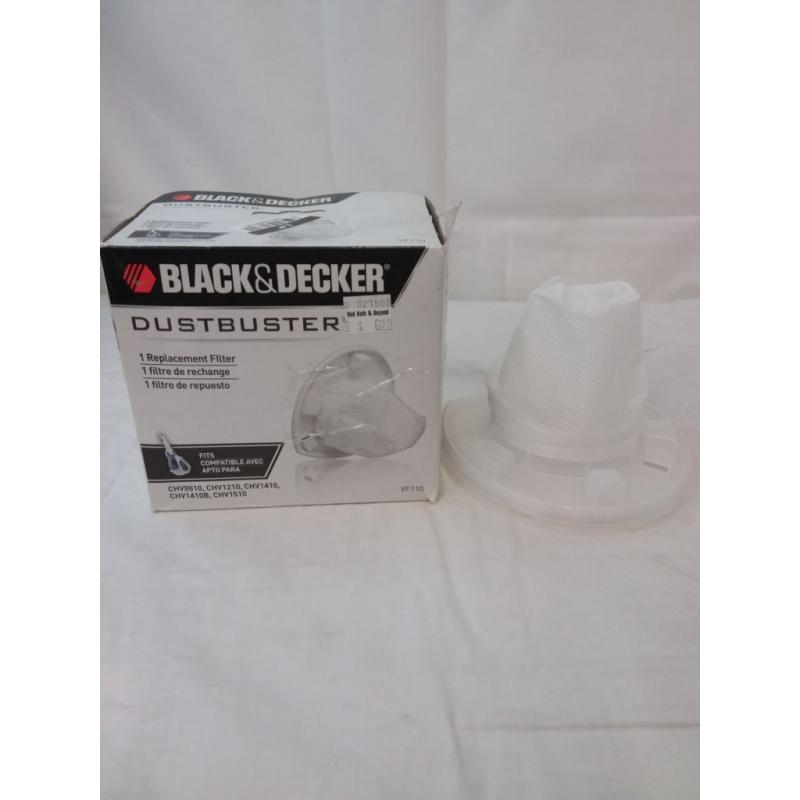 Black & Decker Replacement Hand Vacuum Filter - White VF110