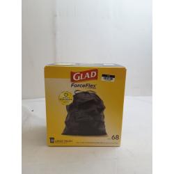 Glad ForceFlex + Large Drawstring Black Trash Bags - 30 Gallon - 68ct