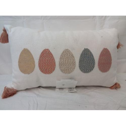 Threshold Egg Lumbar Throw Pillow Cream