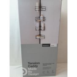 Steel Corner Tension Pole Caddy Matte Black - Made By Design