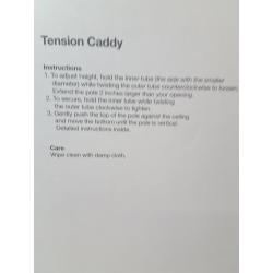 Steel Corner Tension Pole Caddy Matte Black - Made By Design