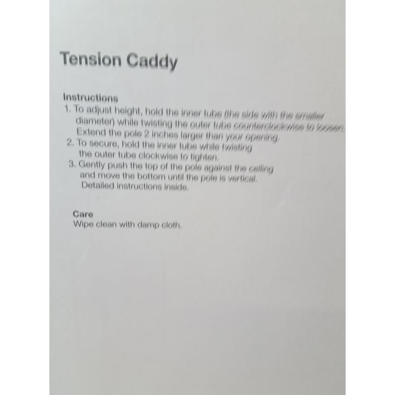 Steel Corner Tension Pole Caddy Matte Black - Made By Design