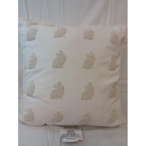 Threshold Beaded Bunnies Toss Pillow 18x18