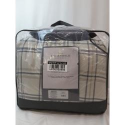Queen 8pc Conway Comforter Set Gray/Taupe - Threshold