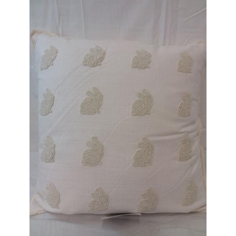 Threshold Beaded Bunnies Toss Pillow 18x18