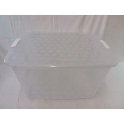 Bella 80qt Utility Storage Bin Clear