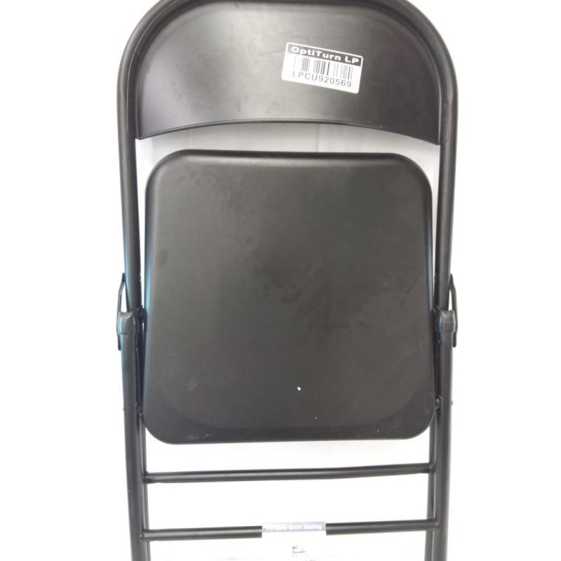 Black Steel Folding Chair
