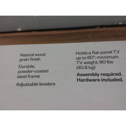 Wood and Metal TV Stand for TVs up to 60 Natural - Room Essentials™