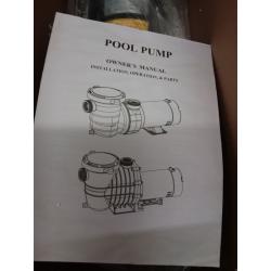 Topway 110v Swimming Pool Pump