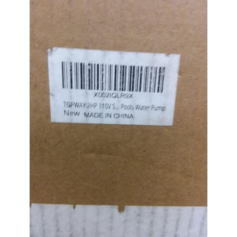 Topway 110v Swimming Pool Pump