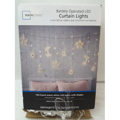 Mainstays Battery Operated LED Curtain Lights