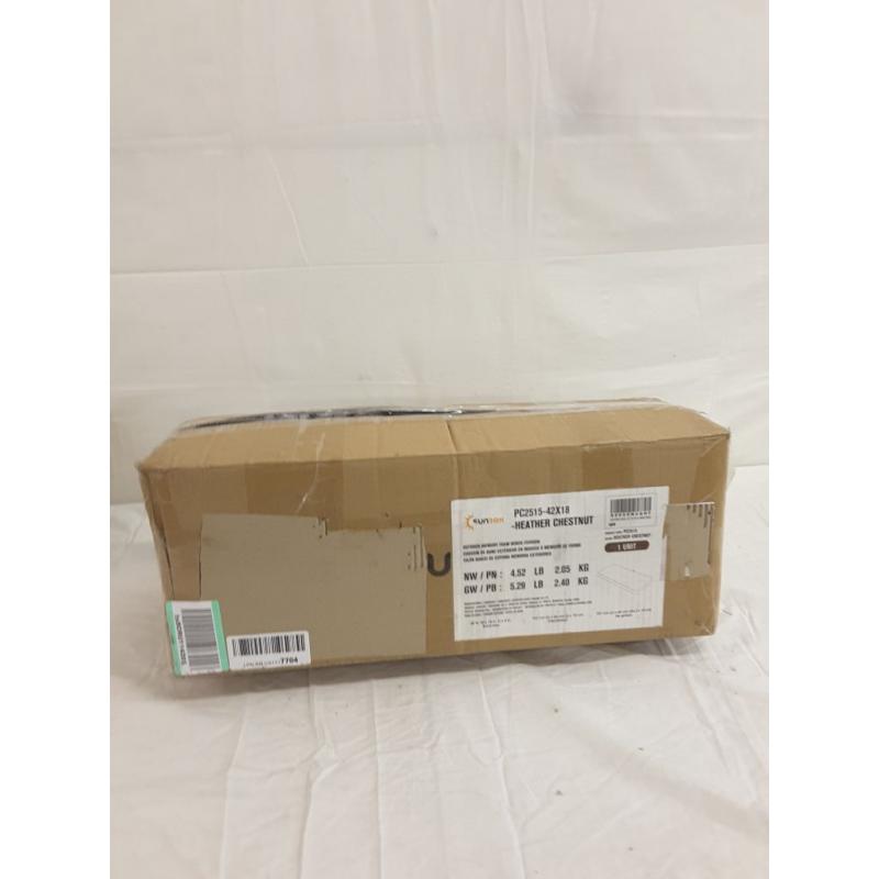 Sunrox Heather Chestnut Outdoor Memory Foam Bench Cushion