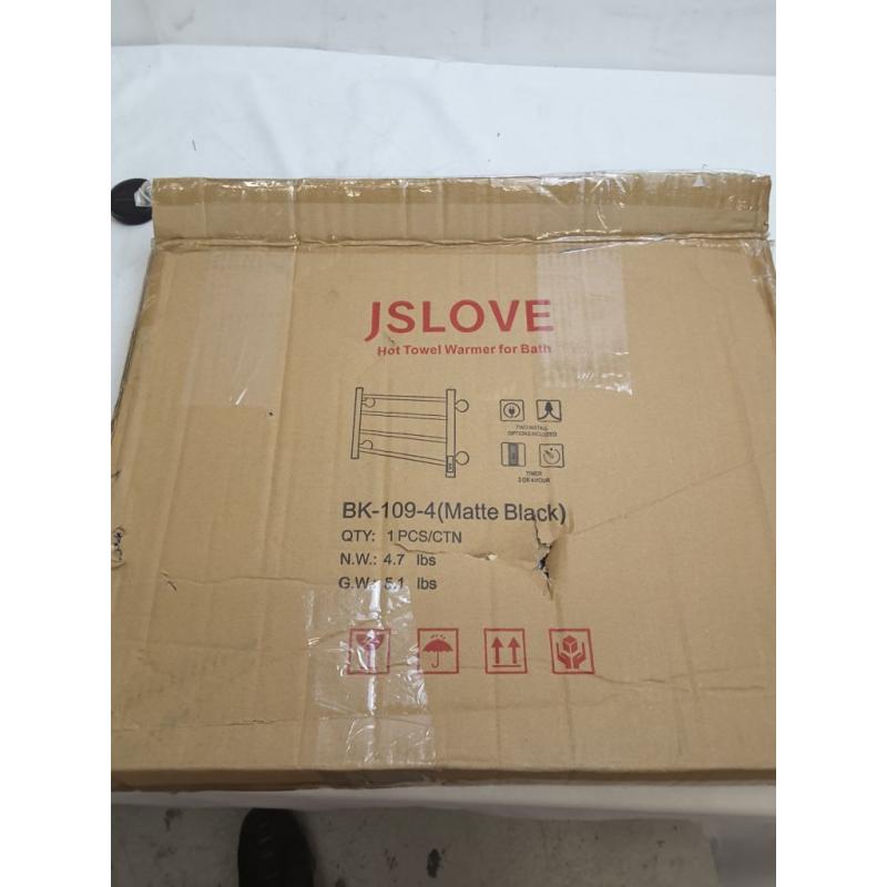 Jslove Towel Warmer 4 Bars Black