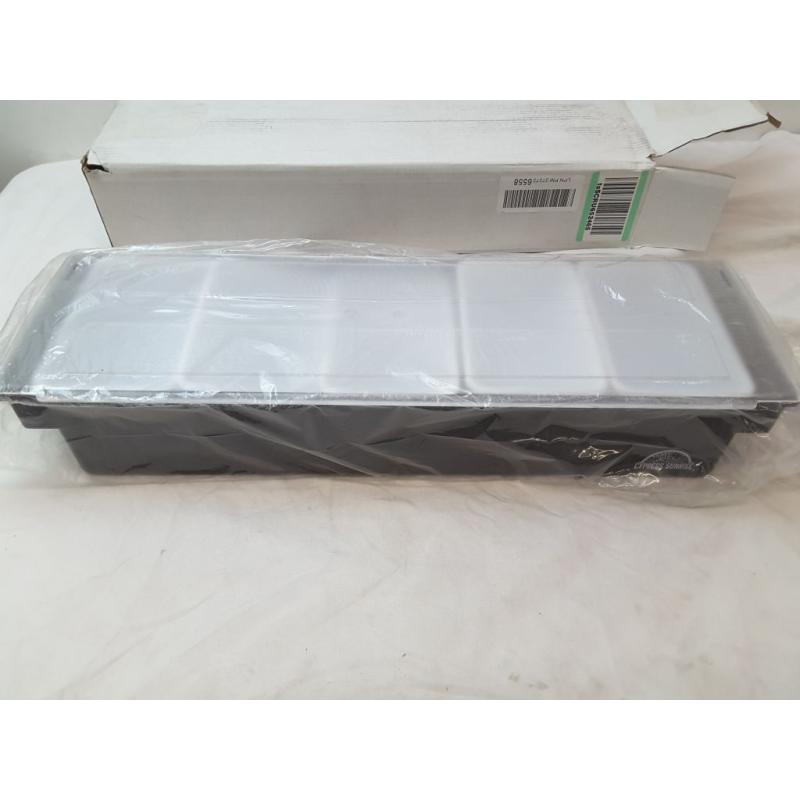 Cocktail Bar Garnish Black 6 Compartment Tray