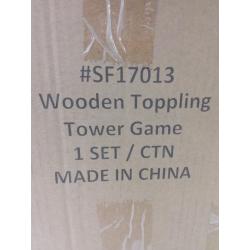 Jumbo Sized Wood Toppling Tower Game