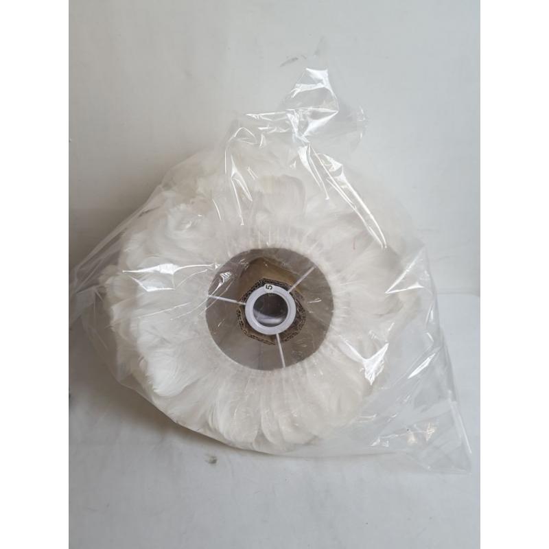 Feather Pendant Light Ceiling Fixture - White