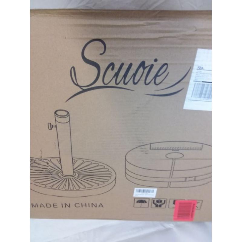 Scuoie 2 in 1 Patio Umbrella Stand Black