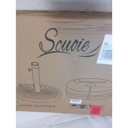 Scuoie 2 in 1 Patio Umbrella Stand Black