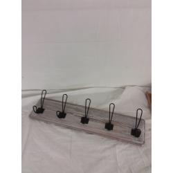 Rustic Wall Mounted Coat Hanger 5 Hooks