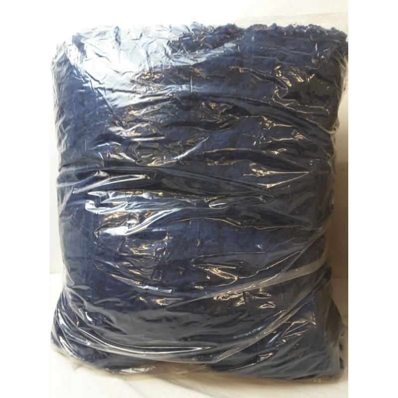 Faux Fur Royal Blue Blanket Throw