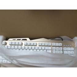 Wired Gaming Keyboard White Gold Colorful