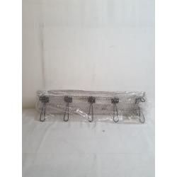 Wall Mounted Rustic Coat Hanger With 5 Hooks