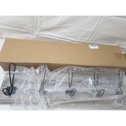 Wall Mounted Rustic Coat Hanger With 5 Hooks