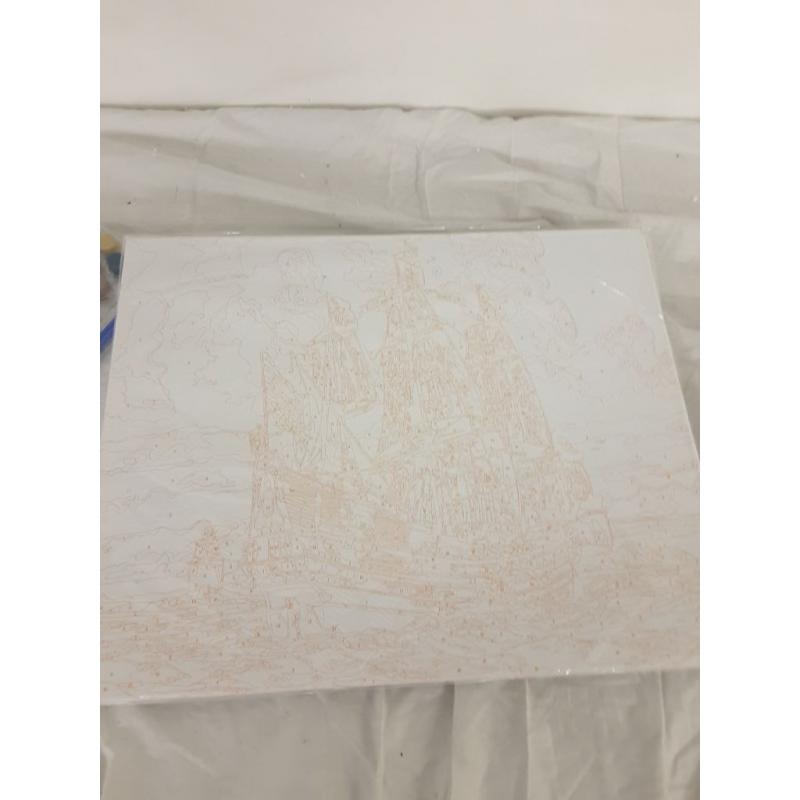 DIY Paint By Numbers Pirate Ship