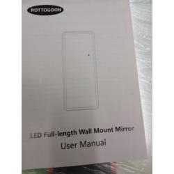 LED Full Length Wall Mount Mirror