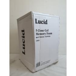 Lucid 5-Zone Gel 3-inch Memory Foam Matter Topper - Full