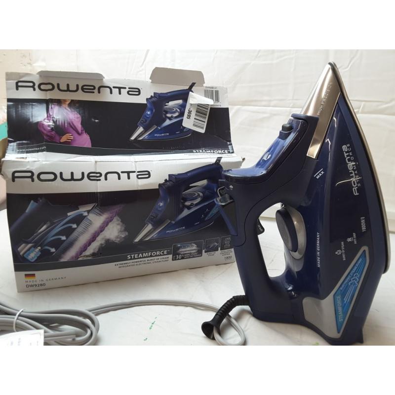 Rowenta DW9280 Ready Temp System Steam Iron 1800 Watt Auto Shut Off