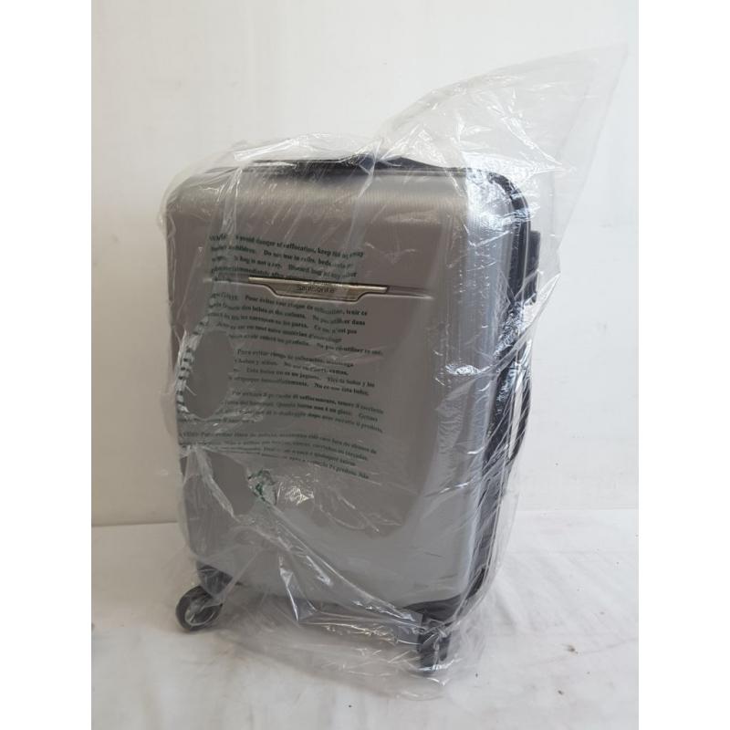 Samsonite 3 DLX Adjustable 20 Hardside Silver Spinner Suitcase