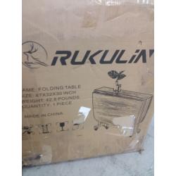 Folding table 47x32x30