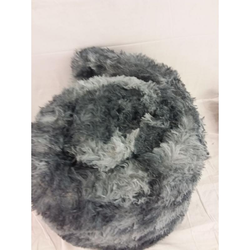 Fur Bathroom Rug Blue