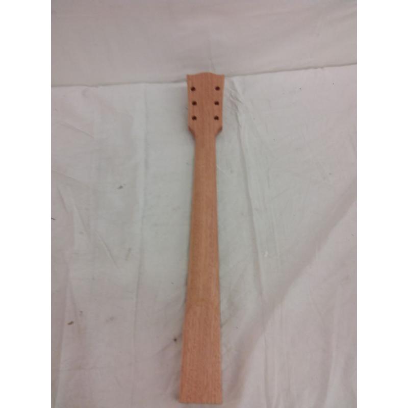 Electric Guitar Neck DIY With White Trapezoid Dot Inlays