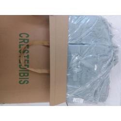 Plush Shaggy King Duvet- Light Gray