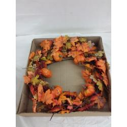 22 Fall Pumpkin Wreath